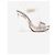 Sandali con plateau Prada SS10 in PVC trasparente Lucite tacco stripper Argento - vista 4