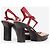 Prada SS99 Split Sole Platform Sandaletten mit Absatz Rot - Ansicht 2