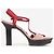 Prada SS99 Split Sole Platform Sandaletten mit Absatz Rot - Ansicht 4