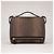 Givenchy Pandora Box Piccola Borsa a Tracolla in Pelle di Lucertola Marrone - vista 17