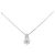 Autre Marque Pt900 Pt850 Platin-Halskette mit rosa Diamant Pink