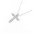 Autre Marque Collana a Croce con Diamanti Pt900 Pt850 Argento - vista 3