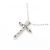 Autre Marque Collana a Croce con Diamanti Pt900 Pt850 Argento - vista 4