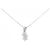 Autre Marque Platin-Diamant-Halskette Silber