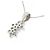 Autre Marque Platin-Diamant-Halskette Silber - Ansicht 4