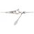 Autre Marque Collana di Diamanti PT900 PT850 Argento - vista 5