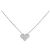 Autre Marque Collana in platino e diamanti Argento