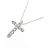 Autre Marque Collana Croce con Diamanti Pt900/Pt850 Argento - vista 3