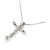 Autre Marque Collana Croce con Diamanti Pt900/Pt850 Argento - vista 4