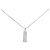 Autre Marque Collana in platino e diamanti Argento