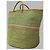 Autre Marque The Basket Room Borsa Tote in Sisal Verde Rosa Giallo Marrone chiaro - vista 4