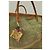 Autre Marque The Basket Room Borsa Tote in Sisal Verde Rosa Giallo Marrone chiaro - vista 5