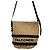 Autre Marque Falconeri Stroh-Tote-Bag mit schwarzem Besatz Beige