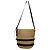 Autre Marque Falconeri Stroh-Tote-Bag mit schwarzem Besatz Beige - Ansicht 3