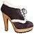 Dolce & Gabbana Botas de Cano Curto com Salto Plataforma em Camurça Ameixa e Pele Roxo escuro