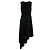 Givenchy Vestido Negro Asimétrico de Seda
