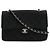 Borsa a Spalla Chanel Matelassé Coco Mark Chain Nero - vista 2