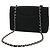 Borsa a Spalla Chanel Matelassé Coco Mark Chain Nero - vista 3