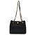 Borsa a tracolla Chanel Matelassé Coco Mark Chain Nero - vista 2