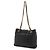 Borsa a tracolla Chanel Matelassé Coco Mark Chain Nero - vista 3