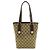 Borsa Tote Gucci GG Canvas Beige Cachi Marrone scuro - vista 2