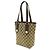 Borsa Tote Gucci GG Canvas Beige Cachi Marrone scuro - vista 3