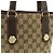 Borsa Tote Gucci GG Canvas Beige Cachi Marrone scuro - vista 8