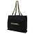 Borsa Tote Chanel Coco Mark Nero Crudo Giallo - vista 3