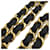 Borsa Tote Chanel Coco Mark Nero Crudo Giallo - vista 6