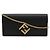 Clutch Lunga con Catena Portafoglio Fendi FF Diamond Nero