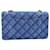 Borsa a tracolla Chanel 25 blu - vista 2