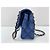 Borsa a tracolla Chanel 25 blu - vista 4