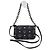Pochette Mini Visetos Color Splash MCM Nero Porpora