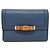Gucci Bamboo Ledergeldbörse Blau