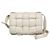 Borsa a Spalla Bottega Veneta Intrecciato Padded Cassette Bianco sporco