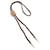 Hermès Nœud papillon Hermes Medor Bolo Tie Marron Doré  - vue 1