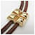 Hermès Nœud papillon Hermes Medor Bolo Tie Marron Doré  - vue 3