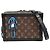 Borsa a tracolla Louis Vuitton Monogram LV Friend Soft Trunk Marrone Nero