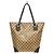Borsa Tote Gucci GG Crystal Beige Marrone scuro