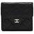 Cartera Bi-fold Chanel Matelassé Coco Mark Negro