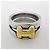 Hermès Olympe Ring Silberfarbenes Metall mit Goldbeschichtung - Ansicht 2