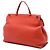 Borsa Gucci Orange in pelle di vitello Bamboo Large Rosso Arancione - vista 2