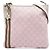 Gucci Pink GG Canvas Web Jolicoeur Crossbody Rosa