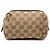 Pochette Gucci in tela GG beige