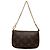 Louis Vuitton Brown Monogram Mini Pochette Accessoires Marrone