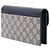 Portafoglio On Chain Gucci Beige GG Supreme Peony Pearly - vista 2