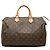 Louis Vuitton Marrone Monogram Speedy 35