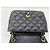 Borsa a Spalla Chanel Mini Matelassé Nero - vista 12