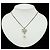 Collana con nastro logo Coco e perle finte CHANEL Argento Crudo - vista 8