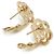 Orecchini Camellia Chanel in oro rosa 18K - vista 4
